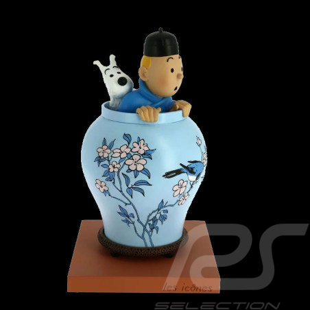 Figurine Tintin et Milou - Le Lotus Bleu 22,5 cm 46401