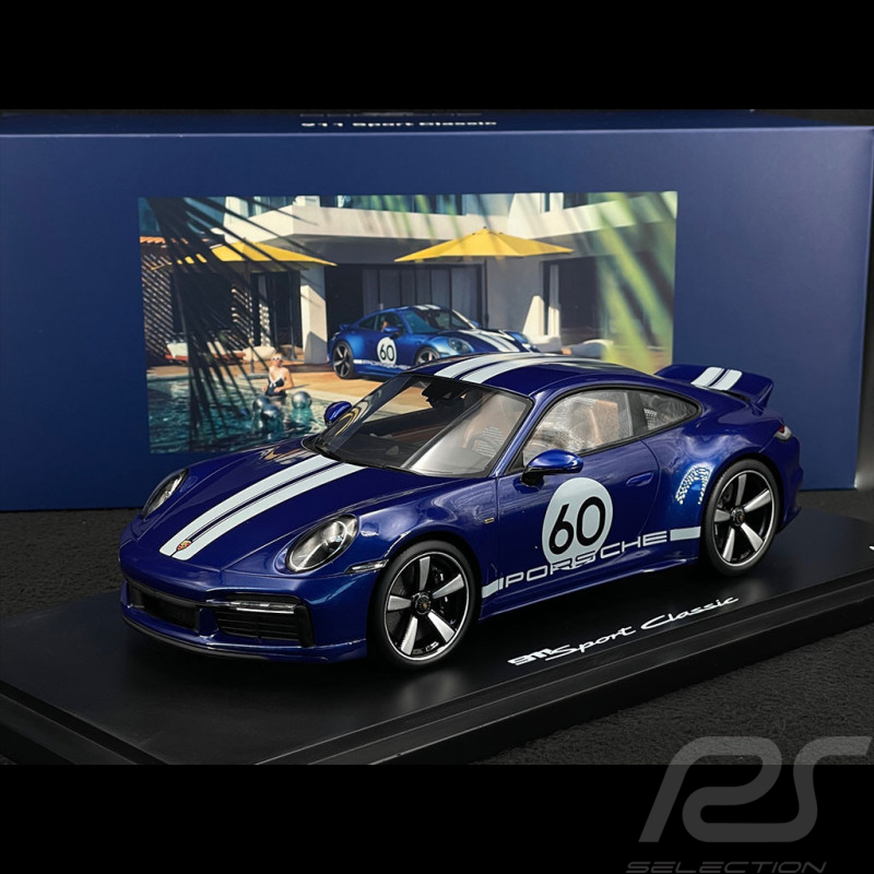 Porsche 911 Type 992 Sport Classic 2022 Bleu Gentiane 1/18 Spark WAP0210100PSCB