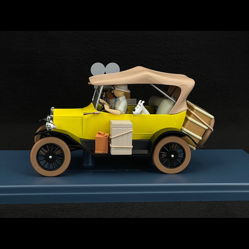 Atlas – Ford T Jaune Tintin Au Congo – Miniature Voiture Moulée Sous Pression