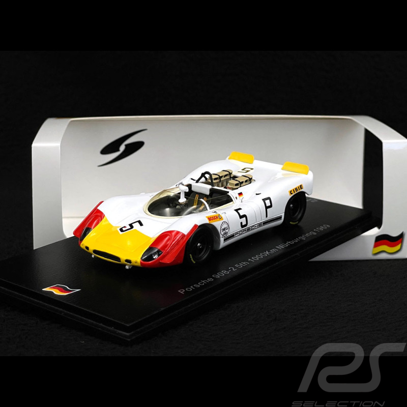Porsche 908 /02 n° 5 5ème 1000km Nürburgring 1969 Willi Kauhsen 1/43 Spark SG827