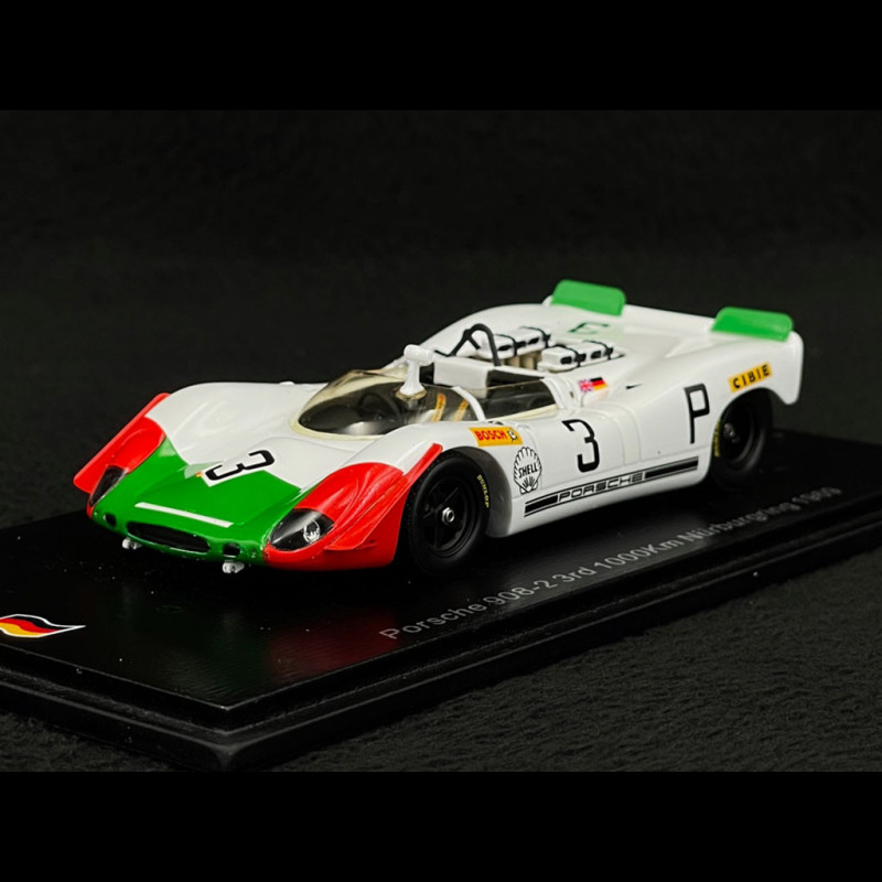 Ebbro EB43740 PORSCHE 908 LONG TAIL N.64 2nd LM 1969 H.HERMANN-G