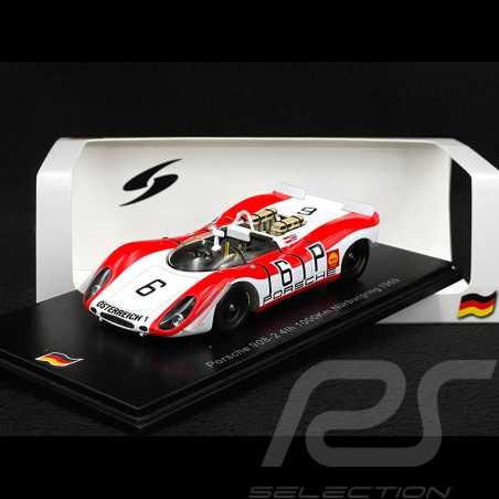 Porsche 908 /02 Nr 6 Platz 4. 1000km Nürburgring 1969 Richard Attwood 1/43 Spark SG826