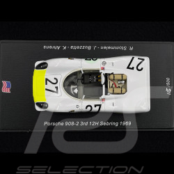 Porsche 908 /02 Nr 27 Platz 3. 12h Sebring 1969 Rolf Stommelen 1/43 Spark US274