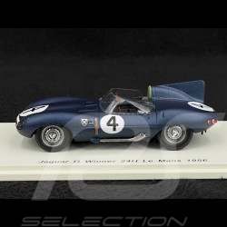 Jaguar D-type n° 4 Vainqueur 24h Le Mans 1956 Ecurie Ecosse 1/43 Spark 43LM56