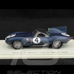 Jaguar D-type Nr 4 Sieger 24h Le Mans 1956 Ecurie Ecosse 1/43 Spark 43LM56