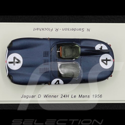 Jaguar D-type Nr 4 Sieger 24h Le Mans 1956 Ecurie Ecosse 1/43 Spark 43LM56