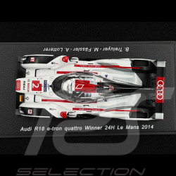 Audi R18 e-tron Quattro n° 2 Vainqueur 24h Le Mans 2014 Team Joest 1/43 Spark 43LM14