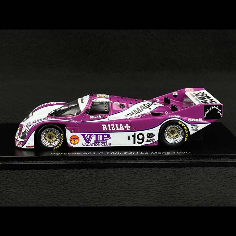 Porsche 962 C Nr 19 24h Le Mans 1990 Team Davey 1/43 Spark S9882