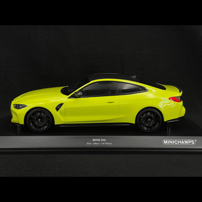 BMW M4 Competition Coupé 2020 Sao Paulo Yellow 1/18 Minichamps 155020120