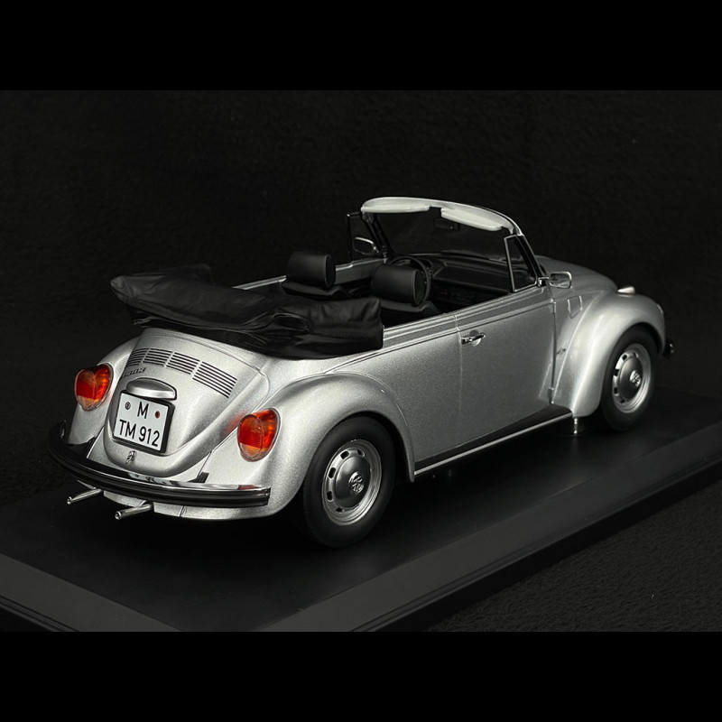 Volkswagen Beetle 1303 Cabriolet 1973 Silver Metallic 1/18 Norev 188530