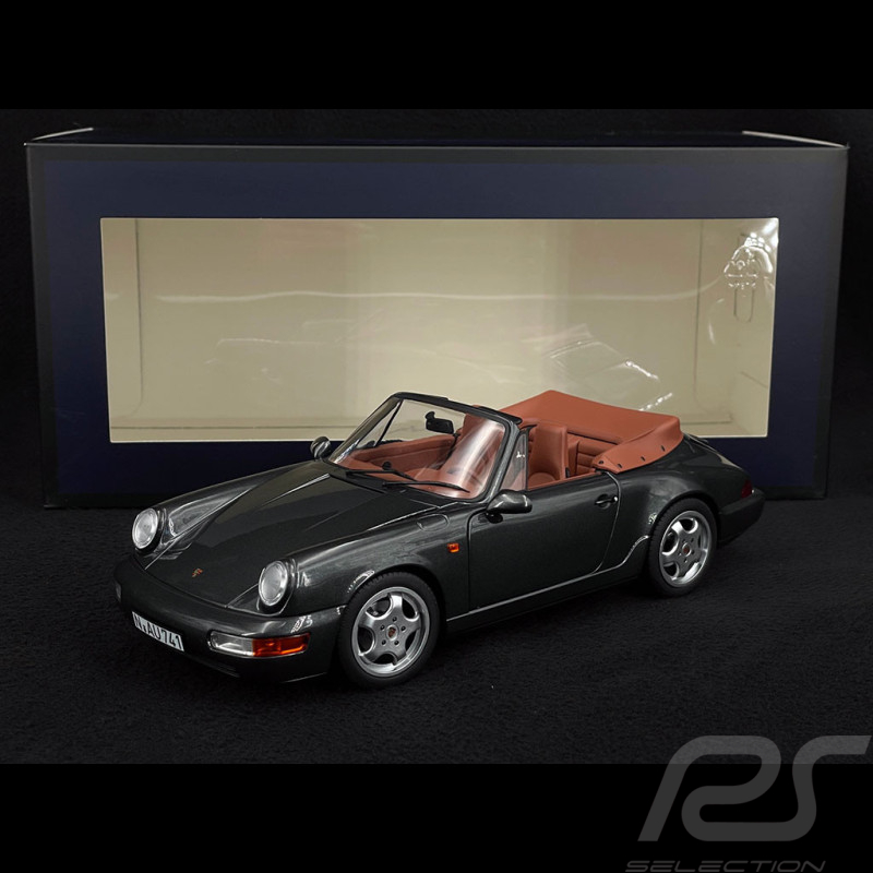 Porsche 911 Carrera 2 Cabriolet Type 964 1990 Schiefergrau Metallic 1/18 Norev 187331