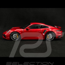Porsche 911 Turbo S Coupe Sport Design Type 992 2021 Carmine Red 1/18 Minichamps 110069071