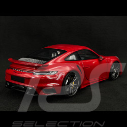 Porsche 911 Turbo S Coupe Sport Design Type 992 2021 Rouge Carmin 1/18 Minichamps 110069071