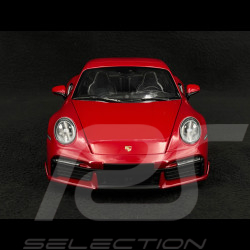 Porsche 911 Turbo S Coupe Sport Design Type 992 2021 Rouge Carmin 1/18 Minichamps 110069071