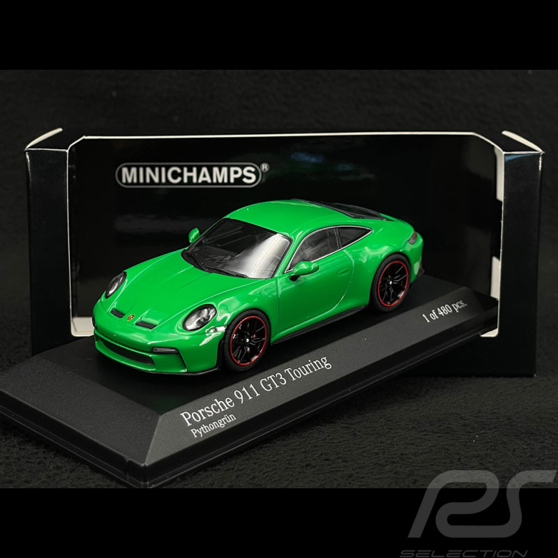 Porsche 911 GT3 Touring Coupe Type 992 2022 Pythongrün 1/43 Minichamps 410069602