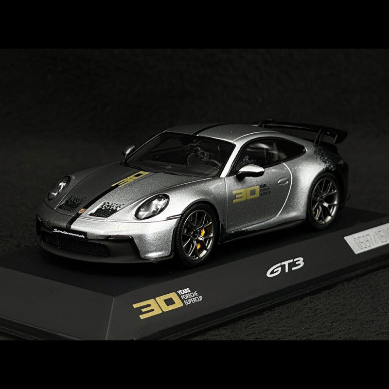 Porsche 911 GT3 Type 992 2022 30 years of Porsche Supercup 1993-2022 Silver  / Black 1/43 Spark WAP0202510P30Y