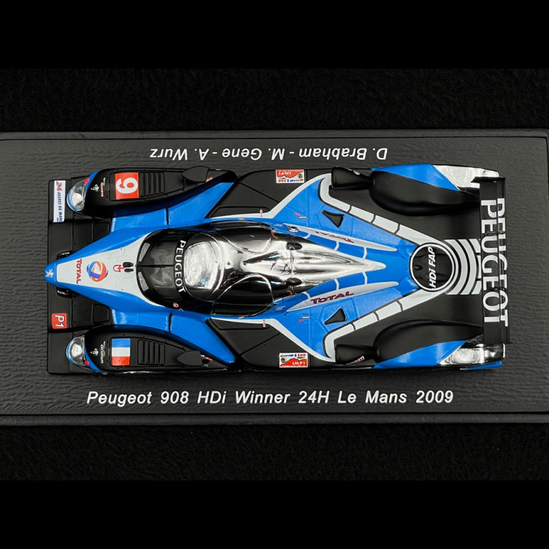 Peugeot 908 HDI-Fap n° 9 Winner 24h Le Mans 2009 Peugeot Sport Total 1/43  Spark 43LM09