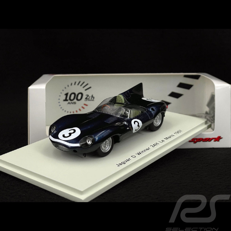 Jaguar D-Type 3.8 L n° 3 Vainqueur 24h Le Mans 1957 Ecurie Ecosse 1/43 Spark 43LM57