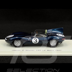 Jaguar D-Type 3.8 L n° 3 Winner 24h Le Mans 1957 Ecurie Ecosse 1/43 Spark 43LM57