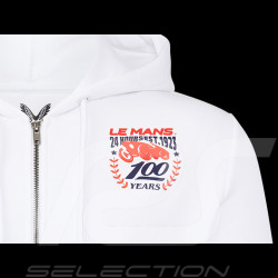 24h Le Mans Hoodie jacket Centenary SpeedCar pattern White - men
