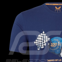 T-Shirt 24h Le Mans Hundertjärigen Jubiläum Fahrermuster Dunkelblau - Herren