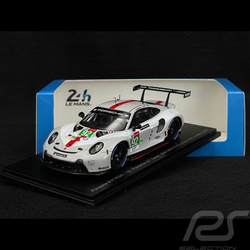 Porsche 911 RSR-19 Type 991 n° 92 3ème 24h Le Mans 2021 1/43 Spark S8264