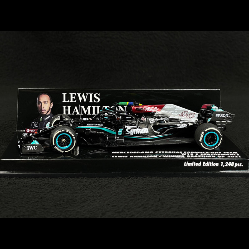 Lewis Hamilton Mercedes-AMG Petronas W12 n° 44 Winner GP Brazil 2021 F1  1/43 Minichamps 410212044