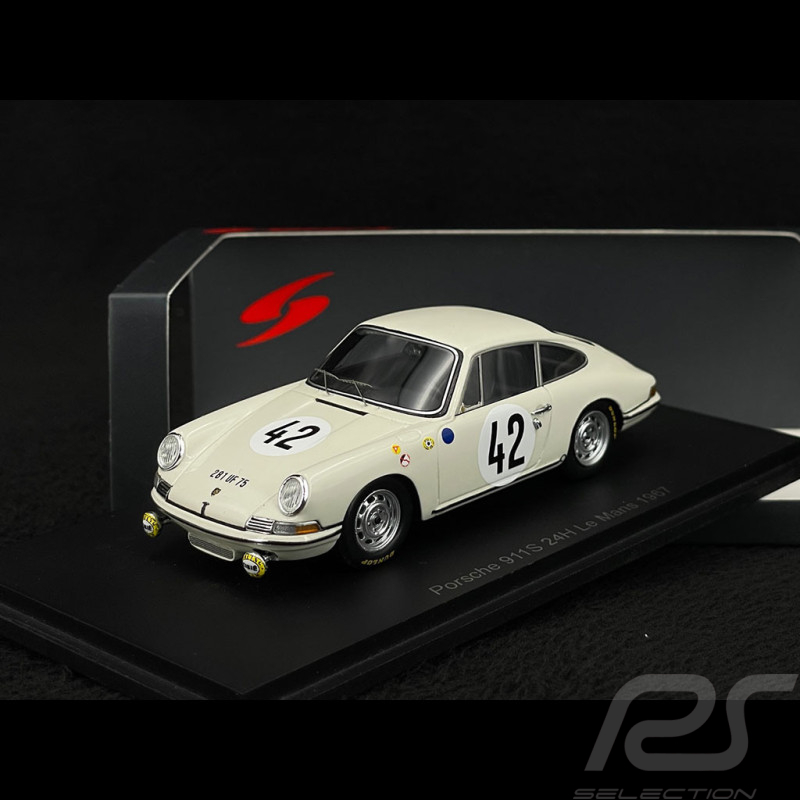 Porsche 911 S Nr 42 Klassensieger 24h Le Mans 1967 Auguste Veuillet 1/43 Spark S9736