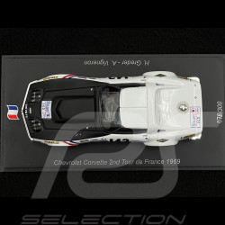 Chevrolet Corvette C3 Nr 143 Platz 2. Tour de France Auto 1969 Henri Greder 1/43 Spark SF284