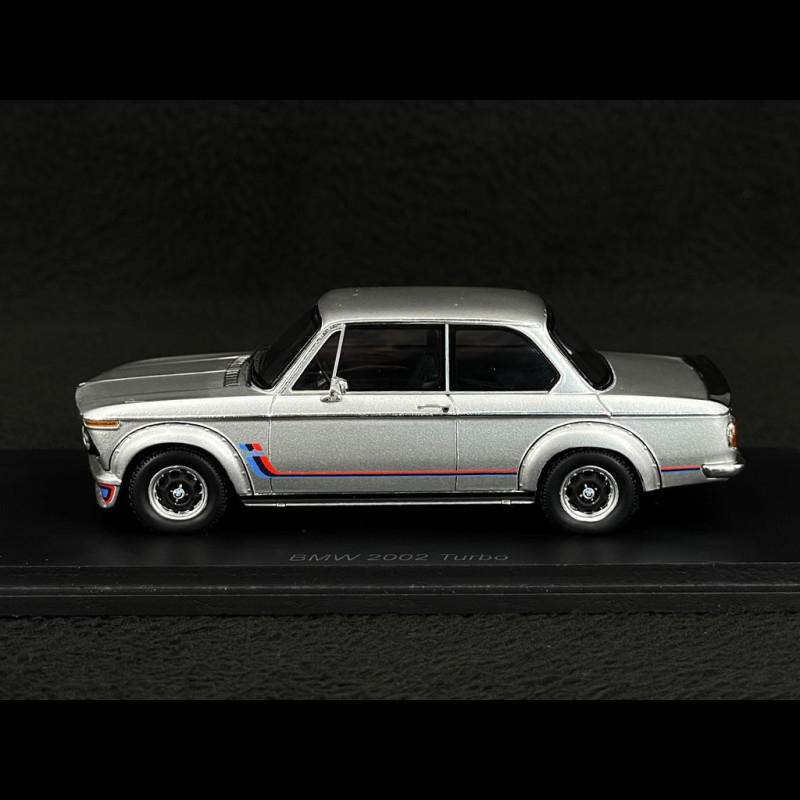 Miniature Voiture Spark S2815 BMW 2002 Turbo 1973, échelle 1/43, Couleur Argent (prévente)