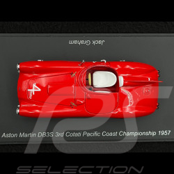 Aston Martin DB3 S n° 4 3ème Cotati Pacific Coast Championship 1957 Jack Graham 1/43 Spark US303