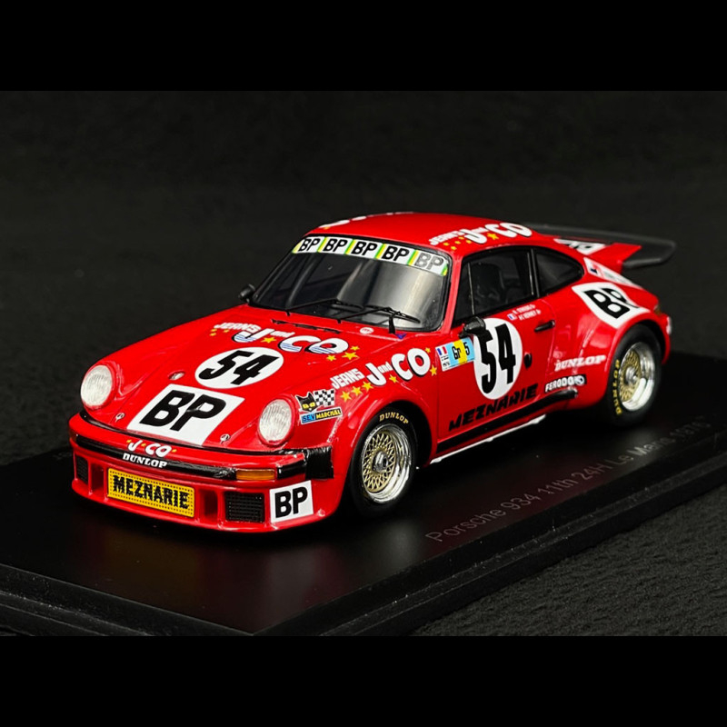 Miniature Spark Porsche 934 N°54 - 24H Du Mans 1976 - échelle 1/43 - Prévente