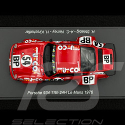 Porsche 934 Turbo Nr 54 Platz 5. Klasse 24h Le Mans 1976 Louis Meznarie 1/43 Spark S9818