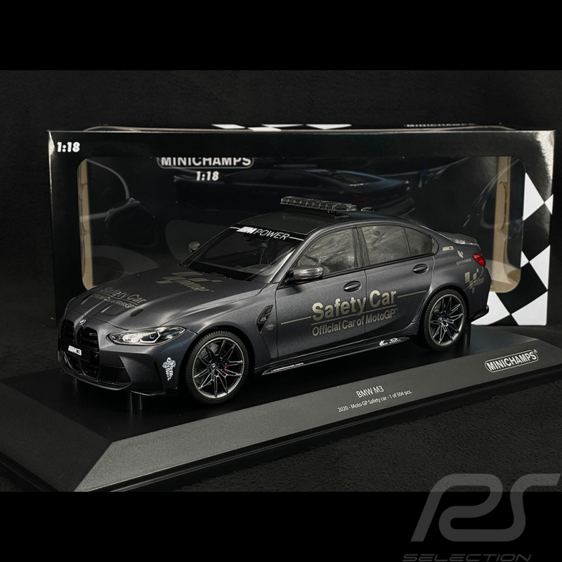 BMW M3 2020 Moto GP Safety Car Dunkelgrau Metallic 1/18 Minichamps 155020206