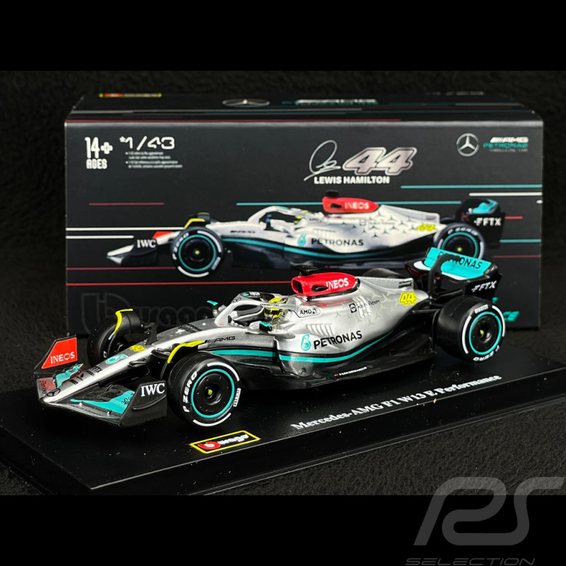 Lewis Hamilton Mercedes-AMG W13 Nr 44 2022 F1 Grand Prix Championship 1/43 Bburago 38066H