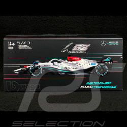 George Russell Mercedes-AMG W13 n° 63 2022 F1 Grand Prix Championship 1/43 Bburago 38066R