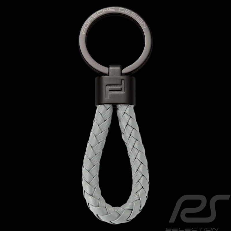 Porsche Design Schlüsselanhänger Cord Leder - Grau 4056487038957