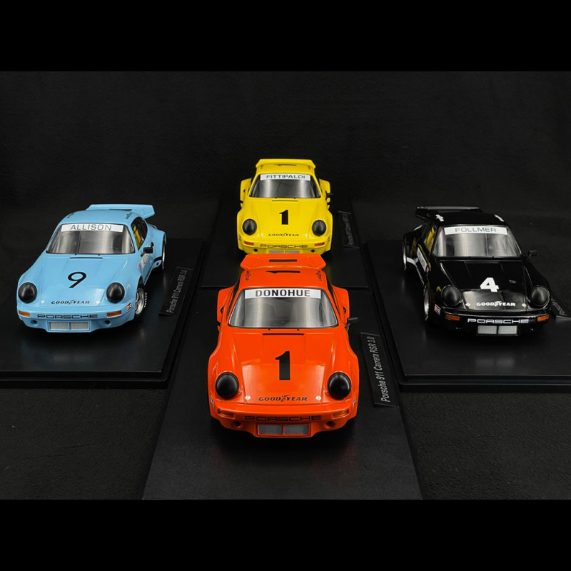 Set of 4 Porsche 911 Carrera 3.0 RSR IROC 1974 1/18 Werk83