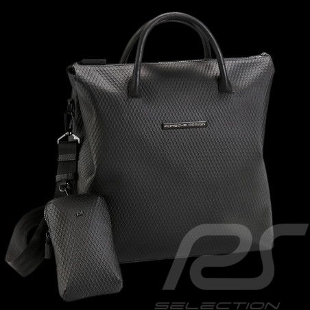 Sac Porsche Design Messenger Simili cuir Noir Studio Tote Bag 4056487045474