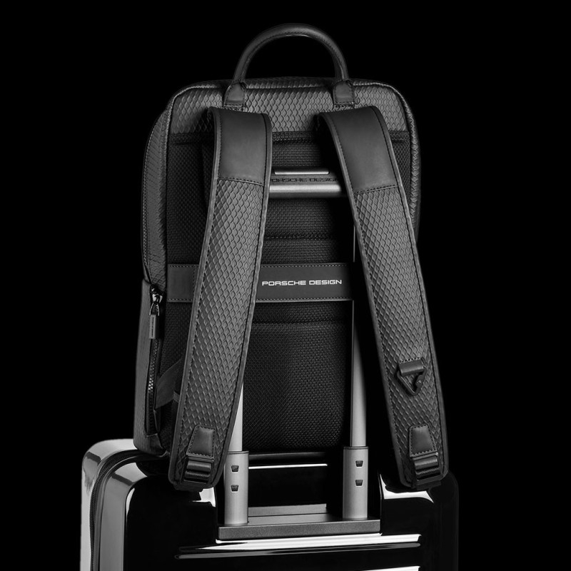 Porsche Design Backpack Faux leather Black Studio Backpack M 4056487045429