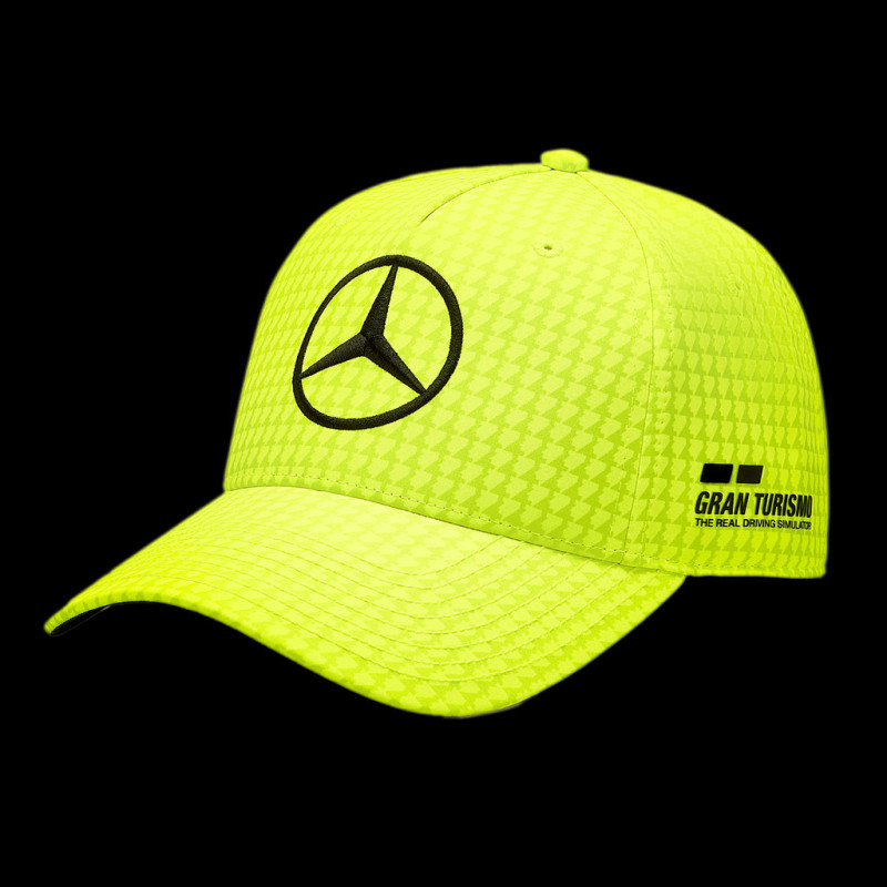 Casquette Lewis Hamilton Mercedes F1 2023 jaune fluo-F1/Mercedes