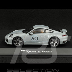 Porsche 911 Sport Classic Type 992 2022 Gris Sport Métallique 1/43 Spark WAP0200100PSCG