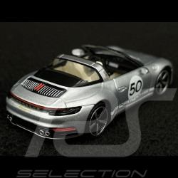 Porsche 911 Targa Heritage 4S Type 992 2020 Argent GT 1/64 Mini GT MGT00507-L
