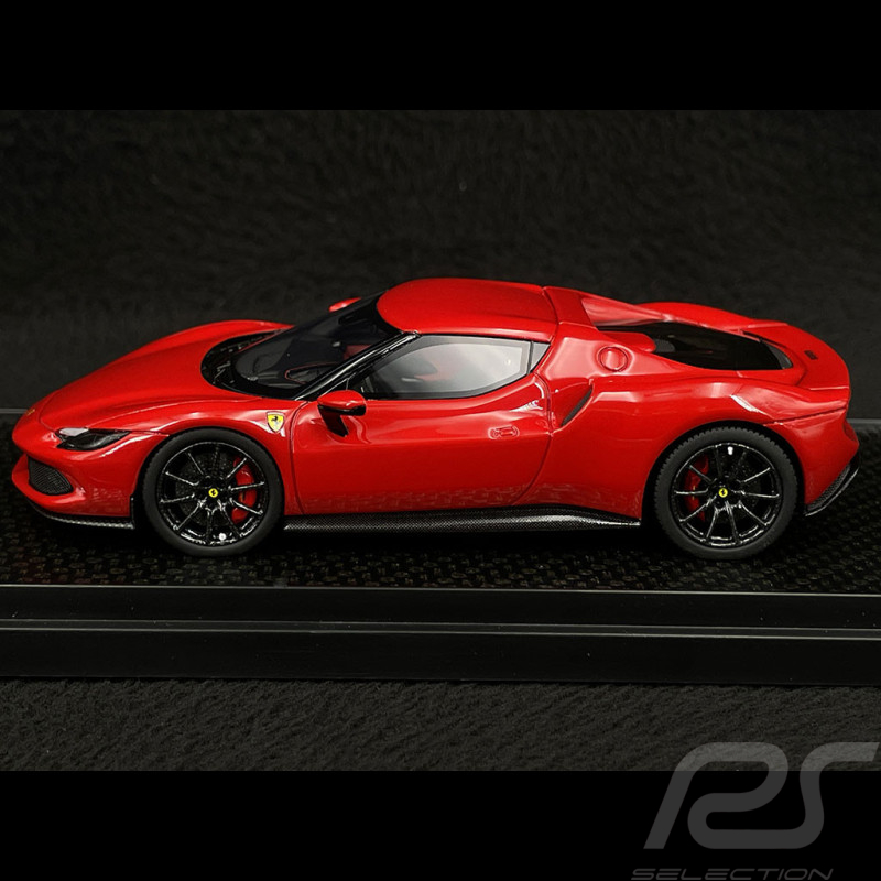 Ferrari 296 GTB Hybrid V6 2021 Rot Rosso Corsa Carbon Felgen 1/43 BBR BBRC264A1