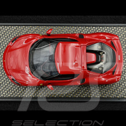 Ferrari 296 GTB Hybrid V6 2021 Red Rosso Corsa Carbon wheels 1/43 BBR BBRC264A1