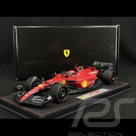Charles Leclerc Ferrari F1-75 n° 16 Vainqueur 2022 Bahrain F1 Grand Prix 1/18 BBR BBR221816DIE