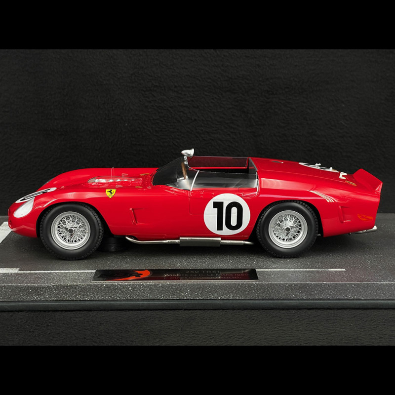 Ferrari 250 TRi Testa Rossa n° 10 Winner 24h Le Mans 1961 Gendebien 1/18  BBR BBRC1804