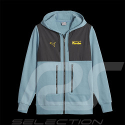 Porsche Jacket Turbo Puma Blue / Black Hooded Jacket 621023-02 - Men