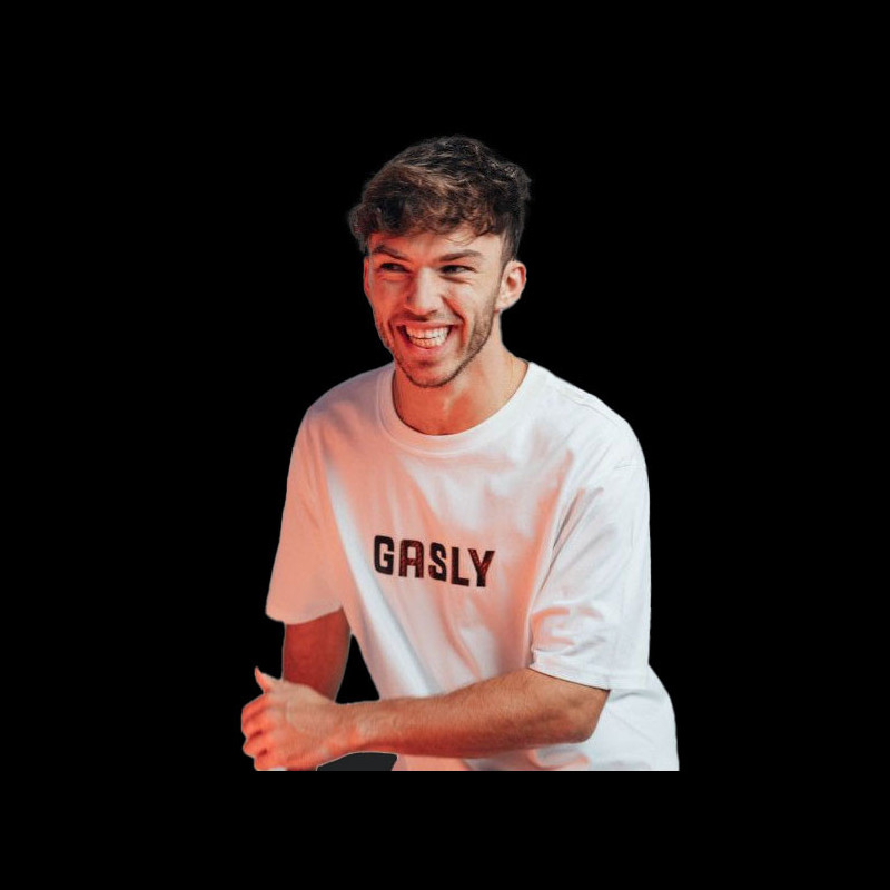 Pierre Gasly TShirt Oversize Carbone White men