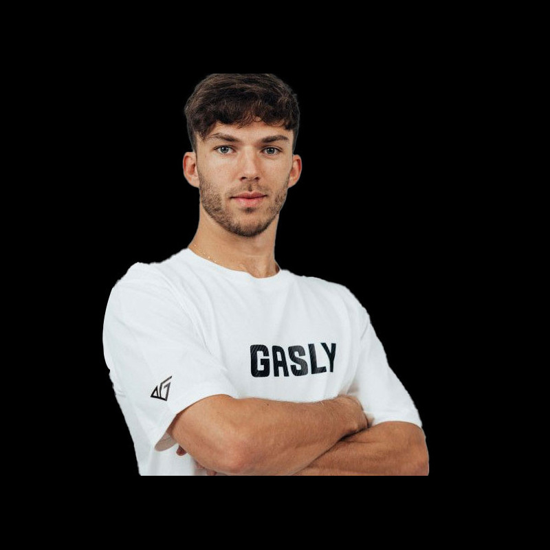 Pierre Gasly TShirt Oversize Carbone Weiß Herren